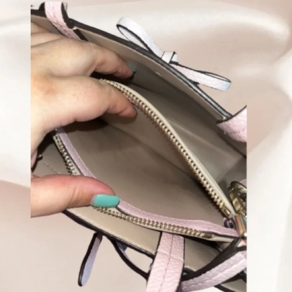 Kate Spade Hayes Small Satchel in ‘Rosy Cheeks’